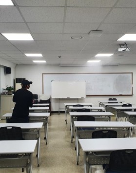 금남로 동부화재 살균소독